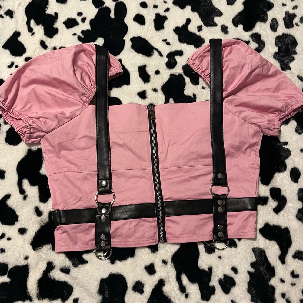 *SOLD OUT* No Tears Tonight Harness Crop Top - Picture 6 of 7